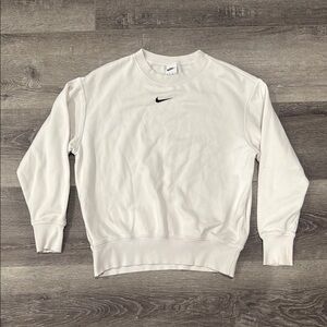 Nike White Crewneck
